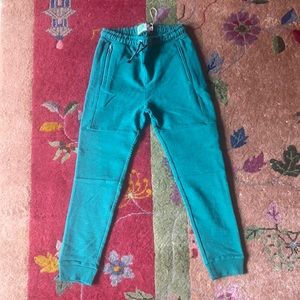Boden, boys size 8, bright green, warrior knee joggers.  New.